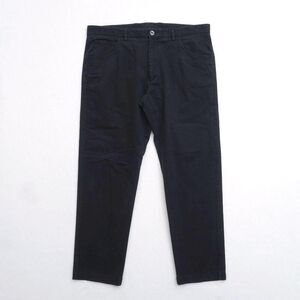 Santorelli Luigi Men's 36x28 Black Straight‑Leg Dress Pants Made in Italy